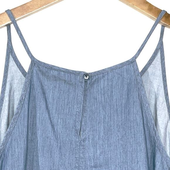 NWT AG Women’s Blue Chambray Lexi Trapeze Swing Tank size large - Picture 6 of 6